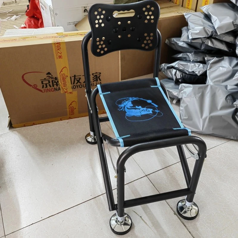 新款骑士钓鱼椅多功能钓鱼折叠椅子便携加粗钓椅渔具凳全套椅子