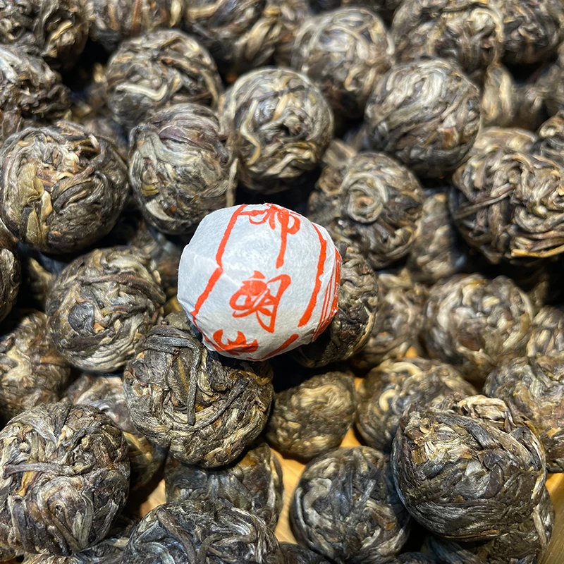 【芒嘎拉古茶】2025春年春布朗山古树普洱茶生茶龙珠4克/颗 共100克