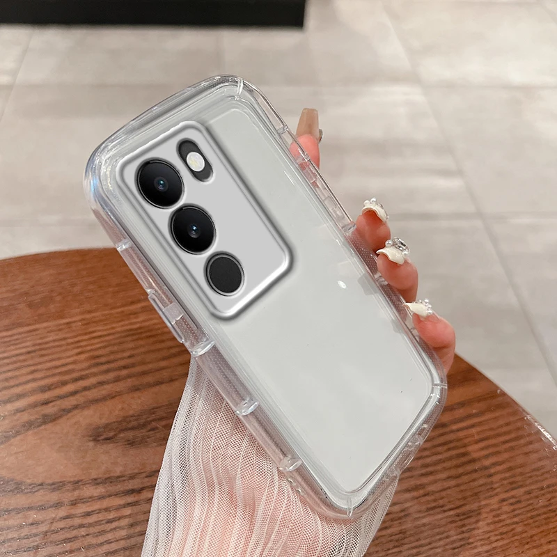 肥皂壳vivoS17手机壳vivo s17pro透明s17e气囊男女全包防摔硅胶套