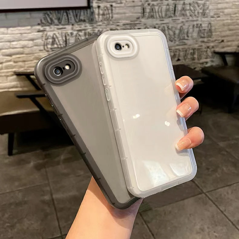 苹果5手机壳iPhone se透明气囊男女款高级感全包防摔硅胶软壳套