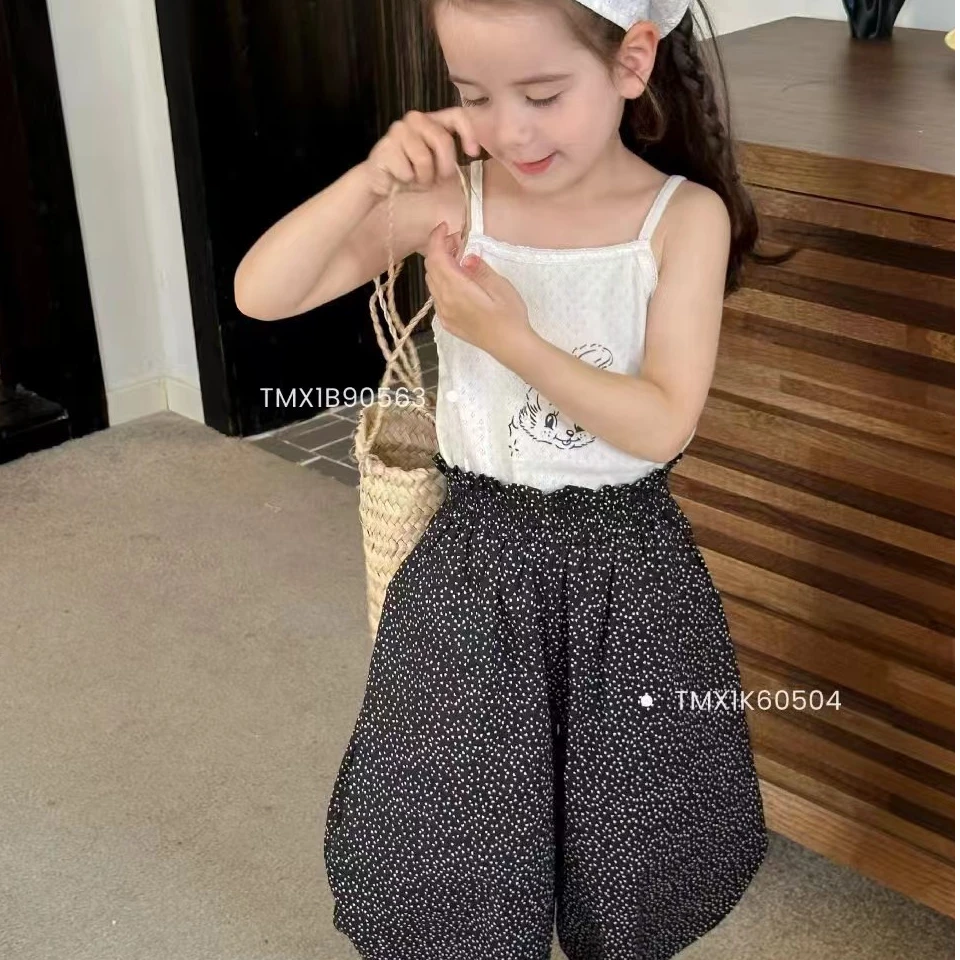 小黑托尼童装背心套装衣吊带裤子