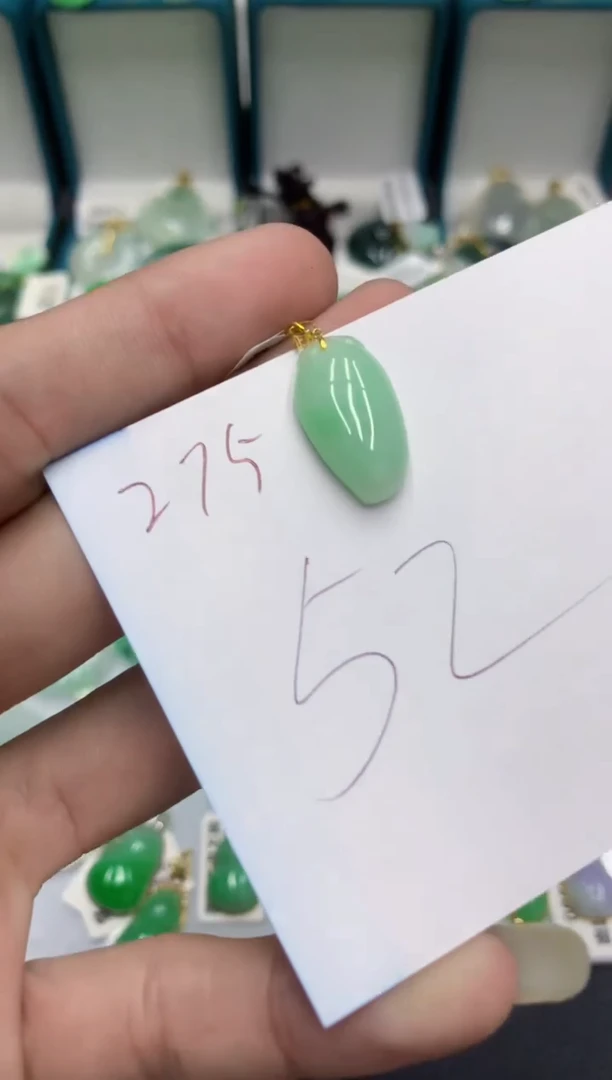 【闪购商品】翡翠颈饰18K金镶嵌号链接