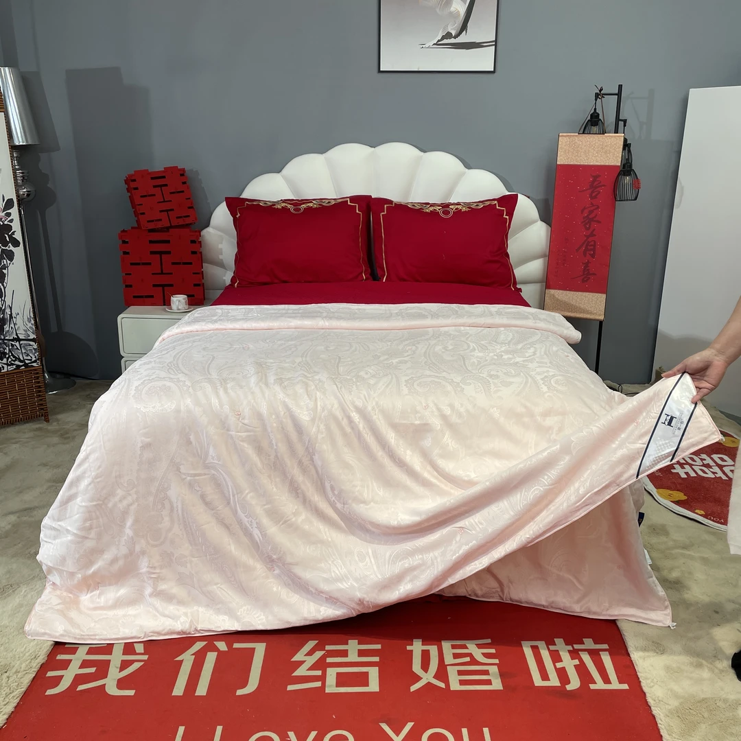 （ck单被子）提花蚕丝子母被婚庆二合一四季被孤品撤柜日常卧室家用
