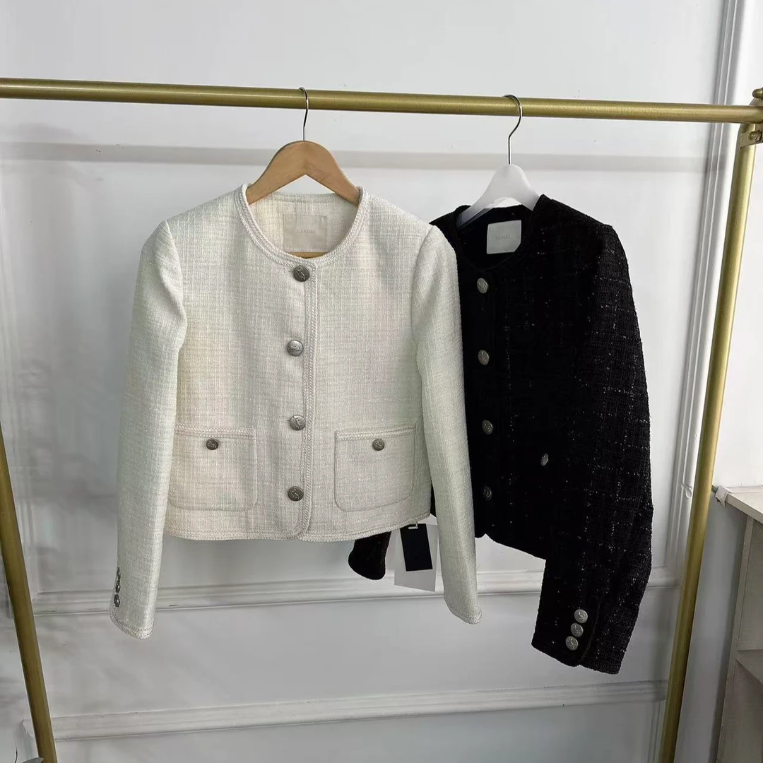 <LANGXI>韩版女士小香风时尚百搭气外套