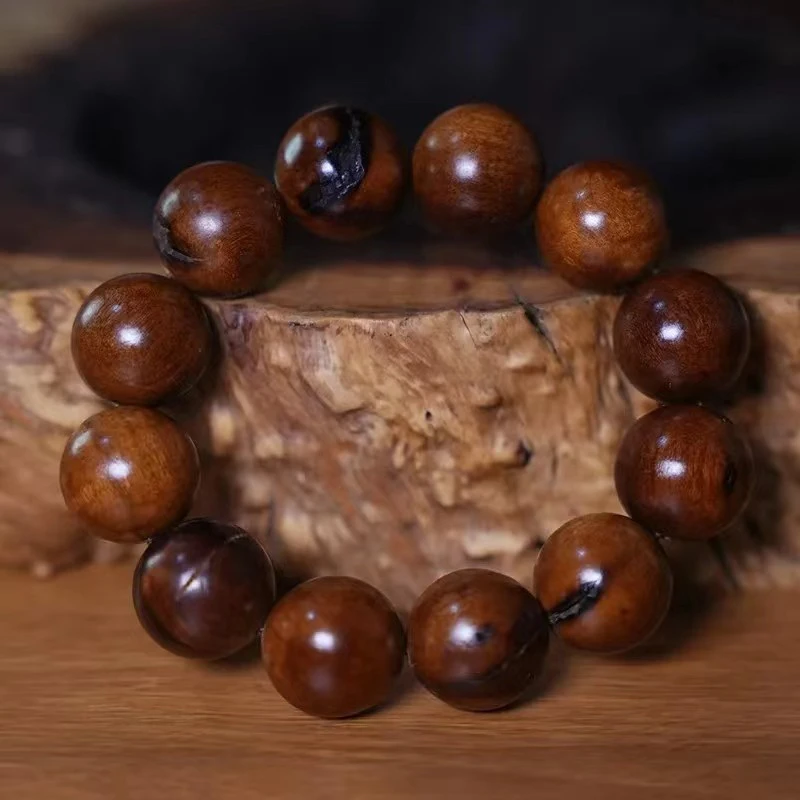 雷击枣木老料雷焦手串念珠佛珠挂件纯手工雕刻男女配饰饰品挂件