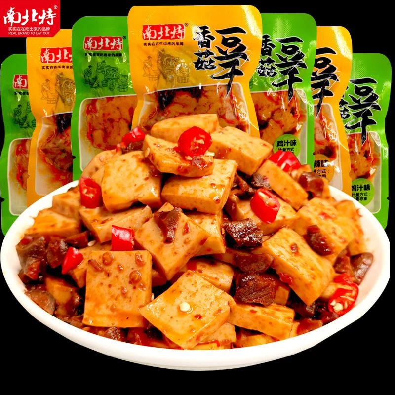 南北特香菇豆干豆腐干辣条小零食小吃休闲美食品小包装笋1g