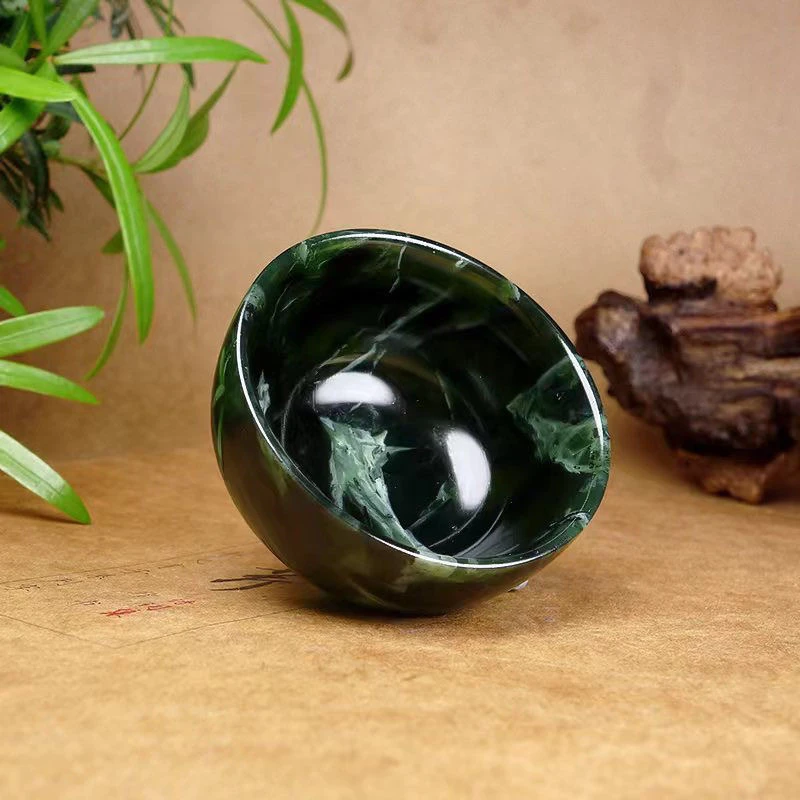 纯天然西藏药王石主人杯茶杯水杯玉石杯子真玉茶具强磁养生禅酒杯