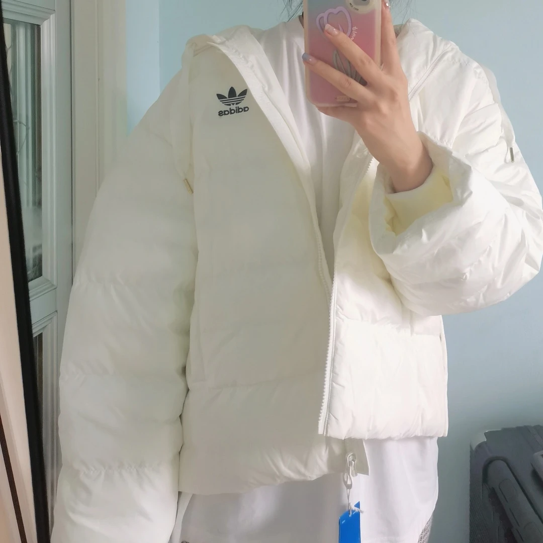 【推荐】阿迪达斯三叶草棉服女运动休闲连帽Padded Jacket 4105