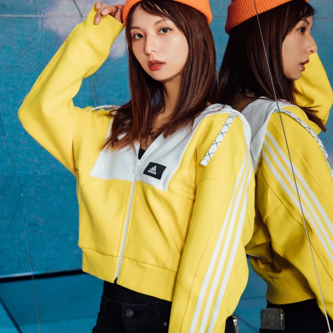 【推荐】阿迪达斯女外套针织宽松运动外套STR JKT KNIT 0690