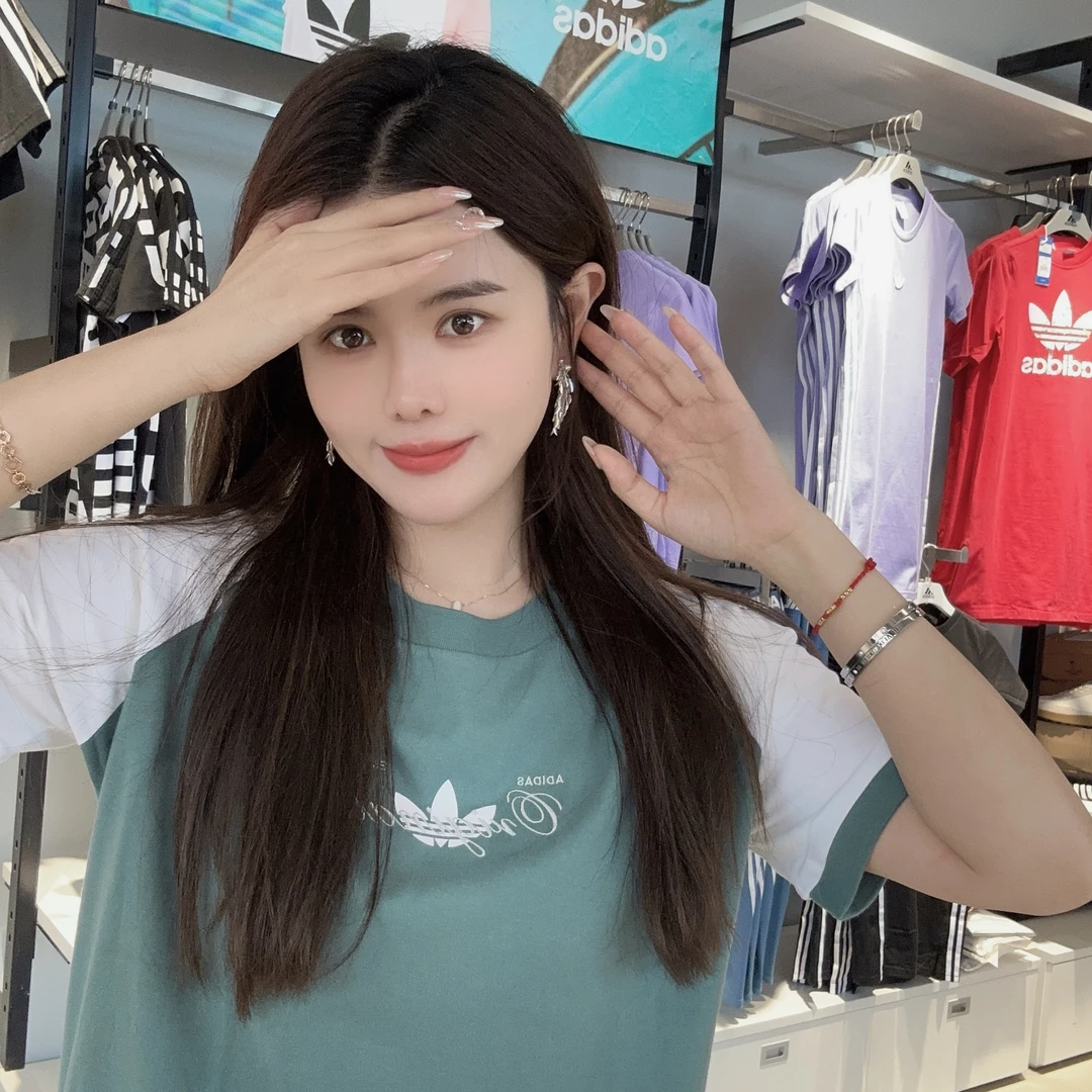 【推荐】阿迪达斯女服夏季连衣裙运动休闲百搭短袖Brand Dress 9566