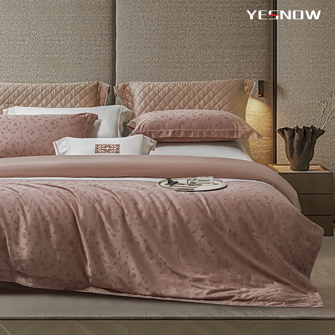 一丝浓雅韵宫廷刺绣系列 娇韵-咖轻奢简约提花欧式纯色