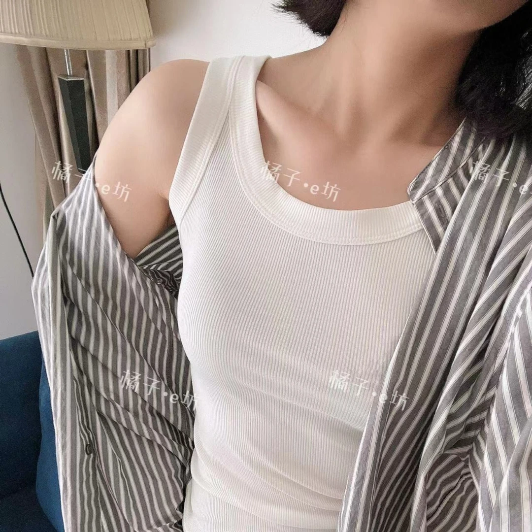春夏新款螺纹工字吊带背心女内搭宽肩吊带背心女款爆款2025新款