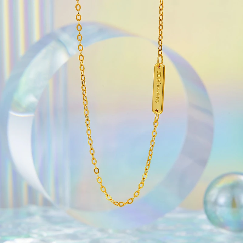 链子925银 金至尊珠宝百搭素链S925银链子简约时尚银链3DGN126004