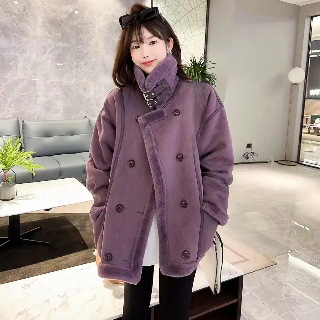 冬季新款大码宽松休闲加厚保暖外套