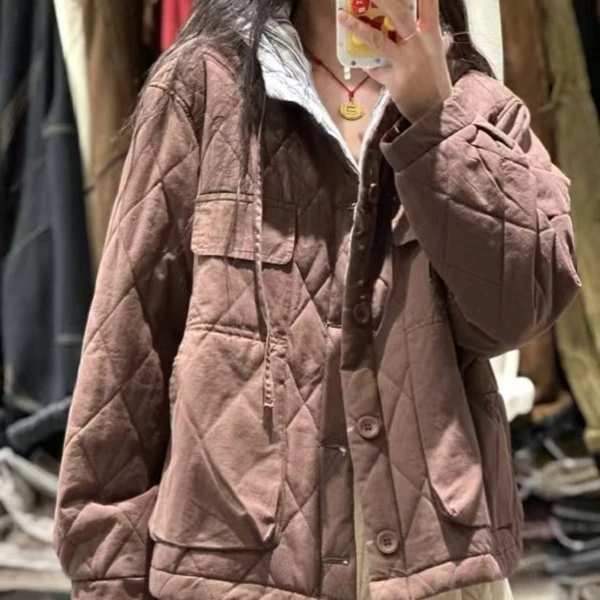 【衣布到味华华】撞色加厚连帽全棉棉衣086款