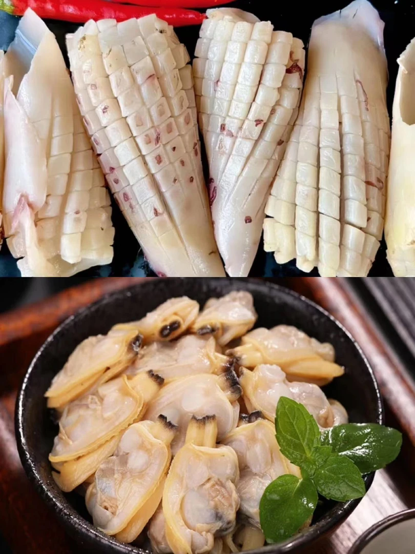 【混搭套餐】 花甲肉毛重250克*6包 +鱿鱼花毛重200克*6包