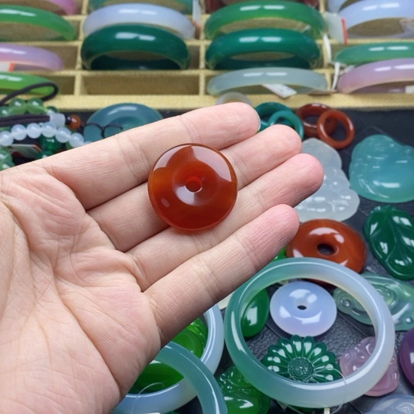 【闪购商品】玛瑙/玉髓吊坠(赠链)未镶嵌紫****
