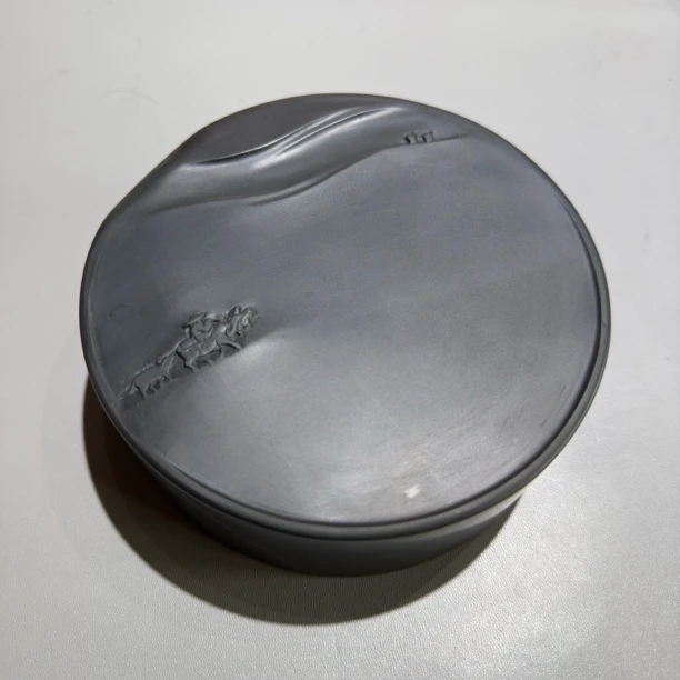 石堂文房圆形《牧归》