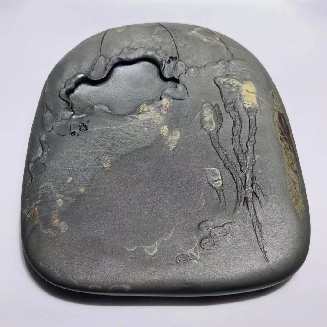 金星坑金星金晕龙眼纯手工雕刻制作《荷韵》双面雕刻双面工