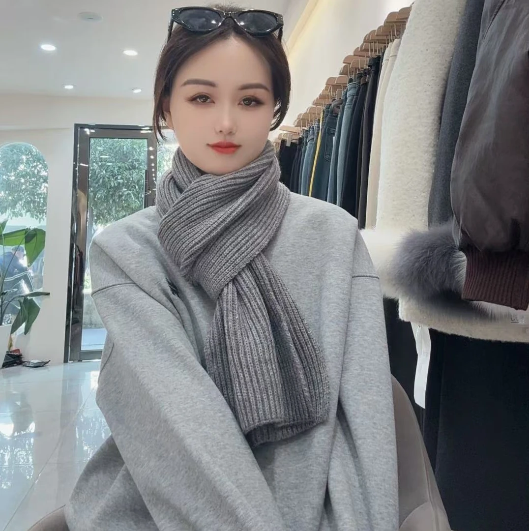 新款百搭羊毛针织围巾2590
