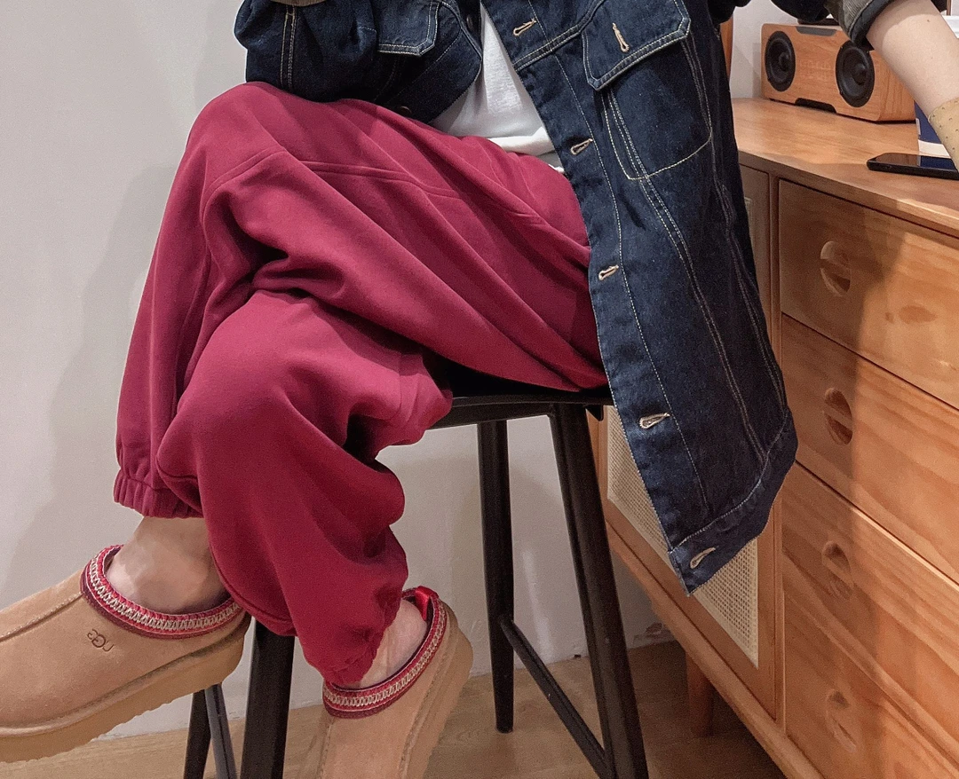 2023年秋冬新款韩版显瘦百搭束脚裤休闲宽松