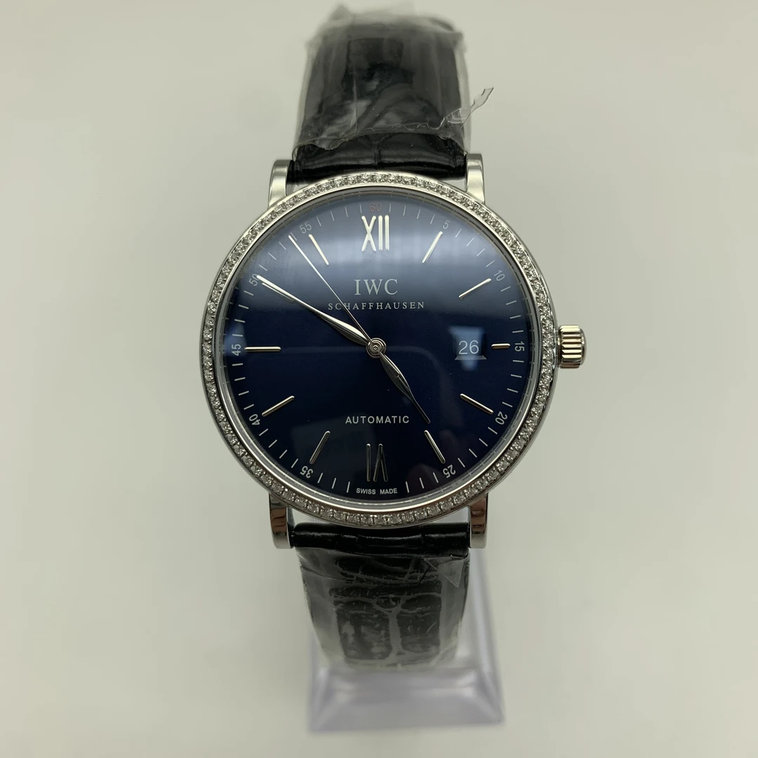 95新 IWC/万国 红60系列 机械 后钻 升级蓝盘 40MM