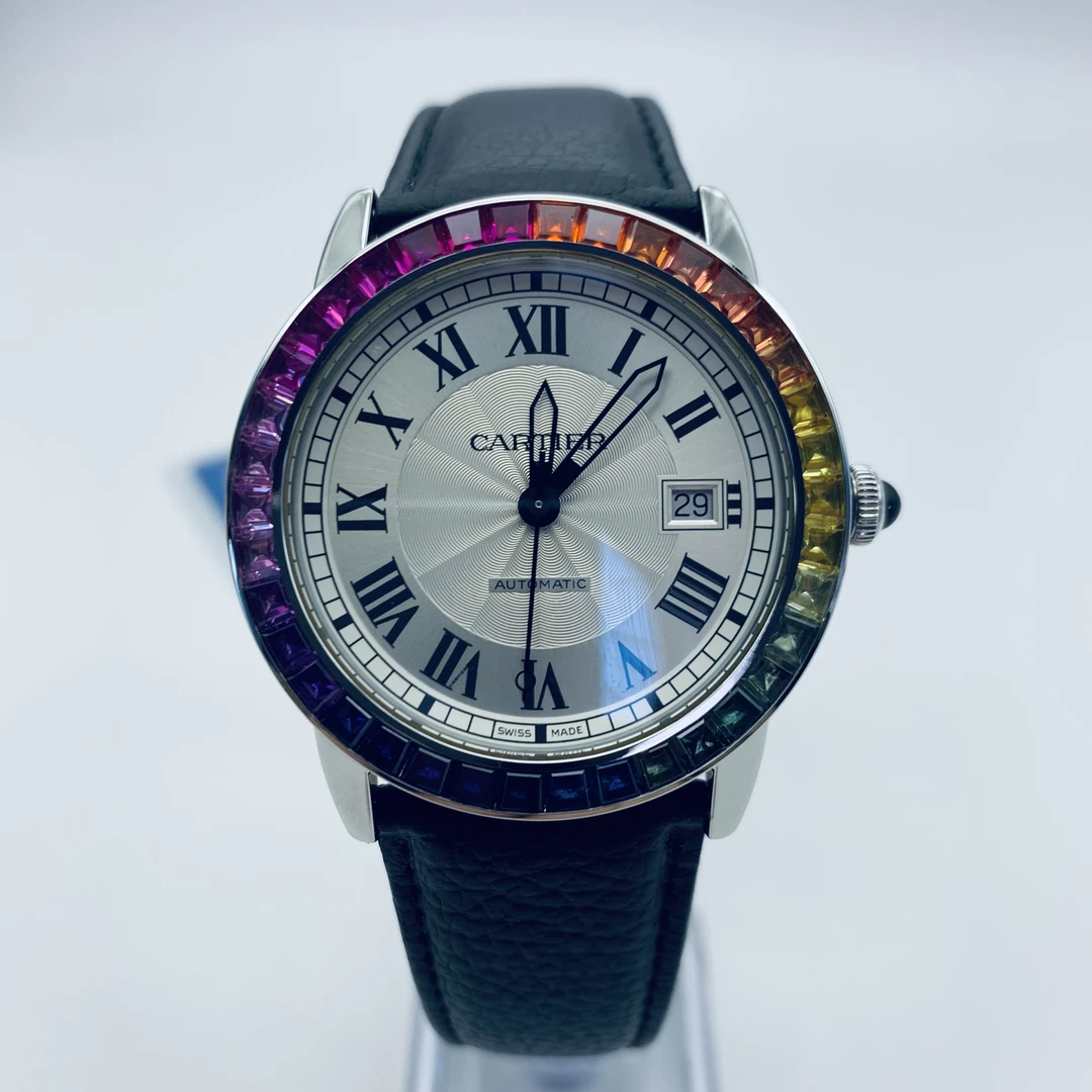 95新  卡地亚伦敦系列 表径42mm 机械 后钻