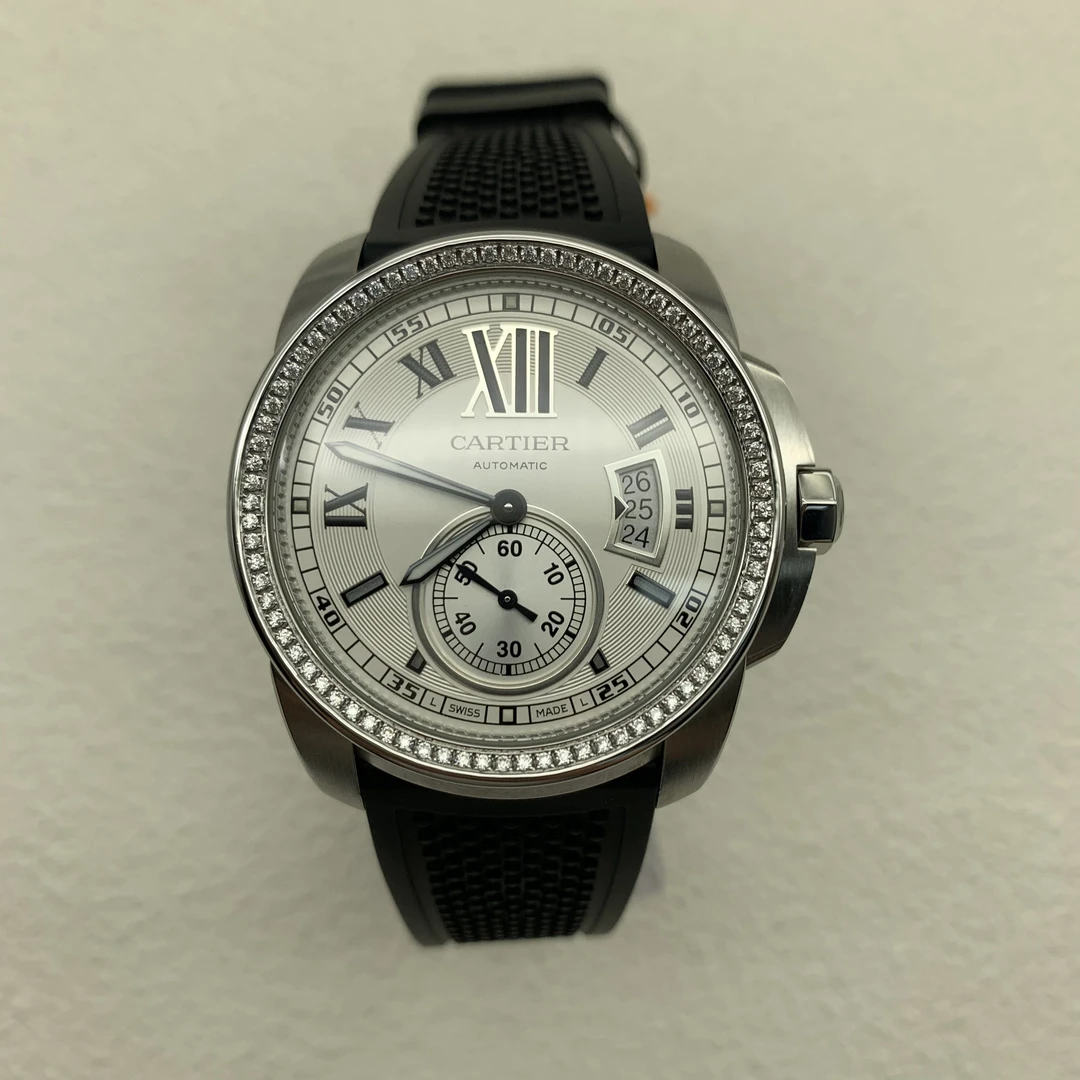95新 Cartier/卡地亚 卡利博系列 机械 后钻 42MM 0540