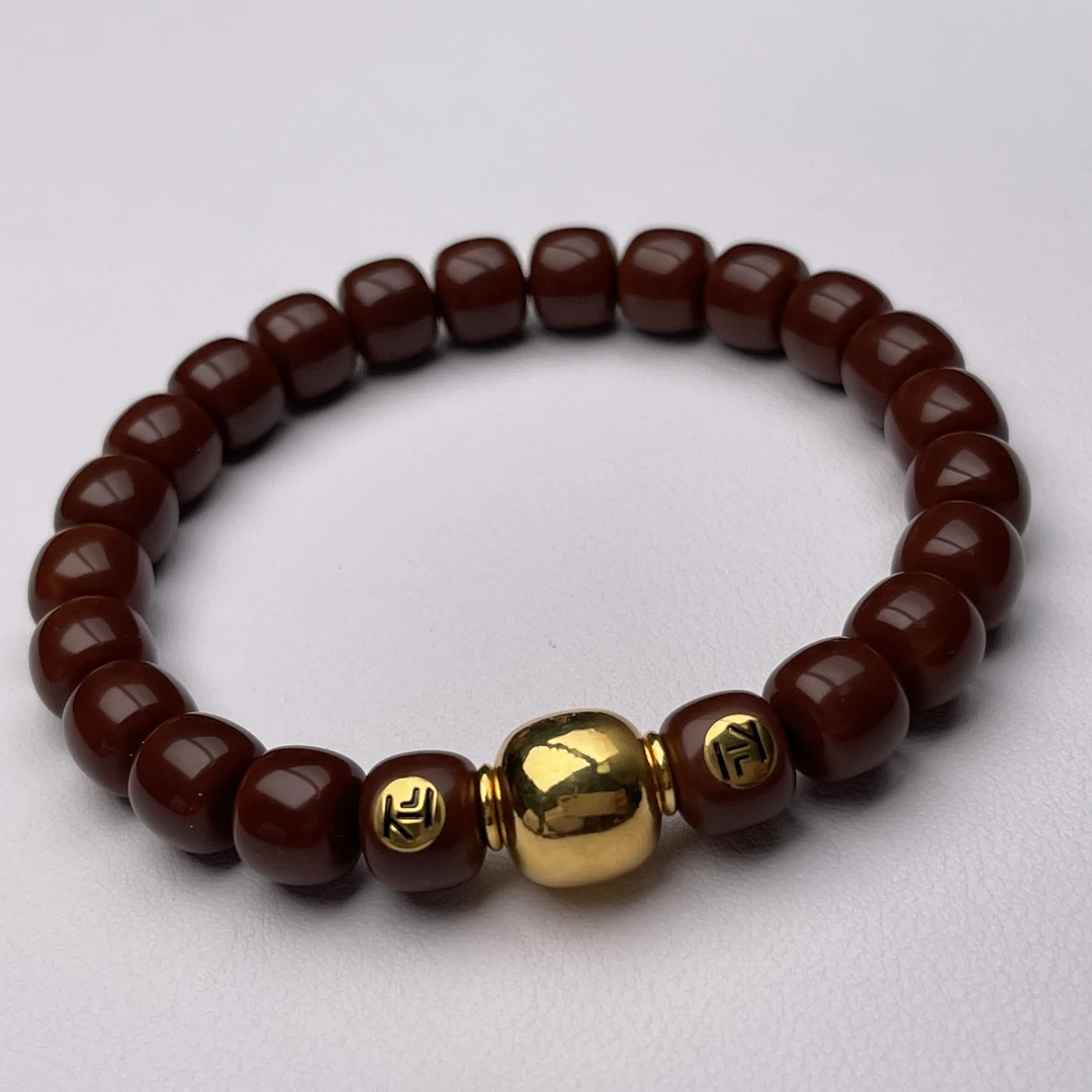 『不二』哑光磨砂短轴手工道珠老型（原创器型）猴头核桃手串