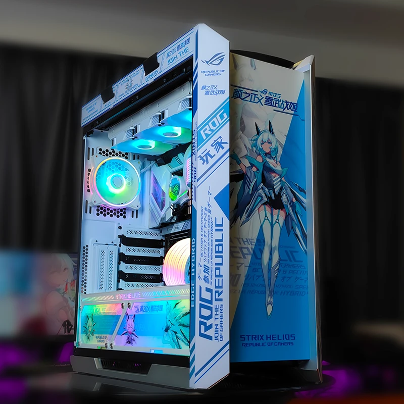 机箱定制专属 华硕太阳神GT502星璨岚diy机箱个性定制灯板UV打印