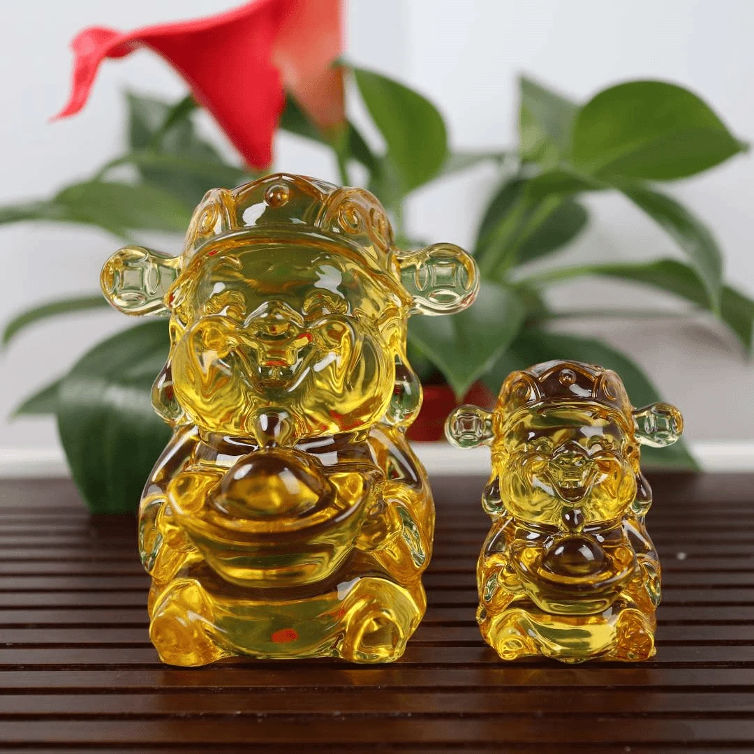 琉璃财神爷摆件装饰品 财源滚滚