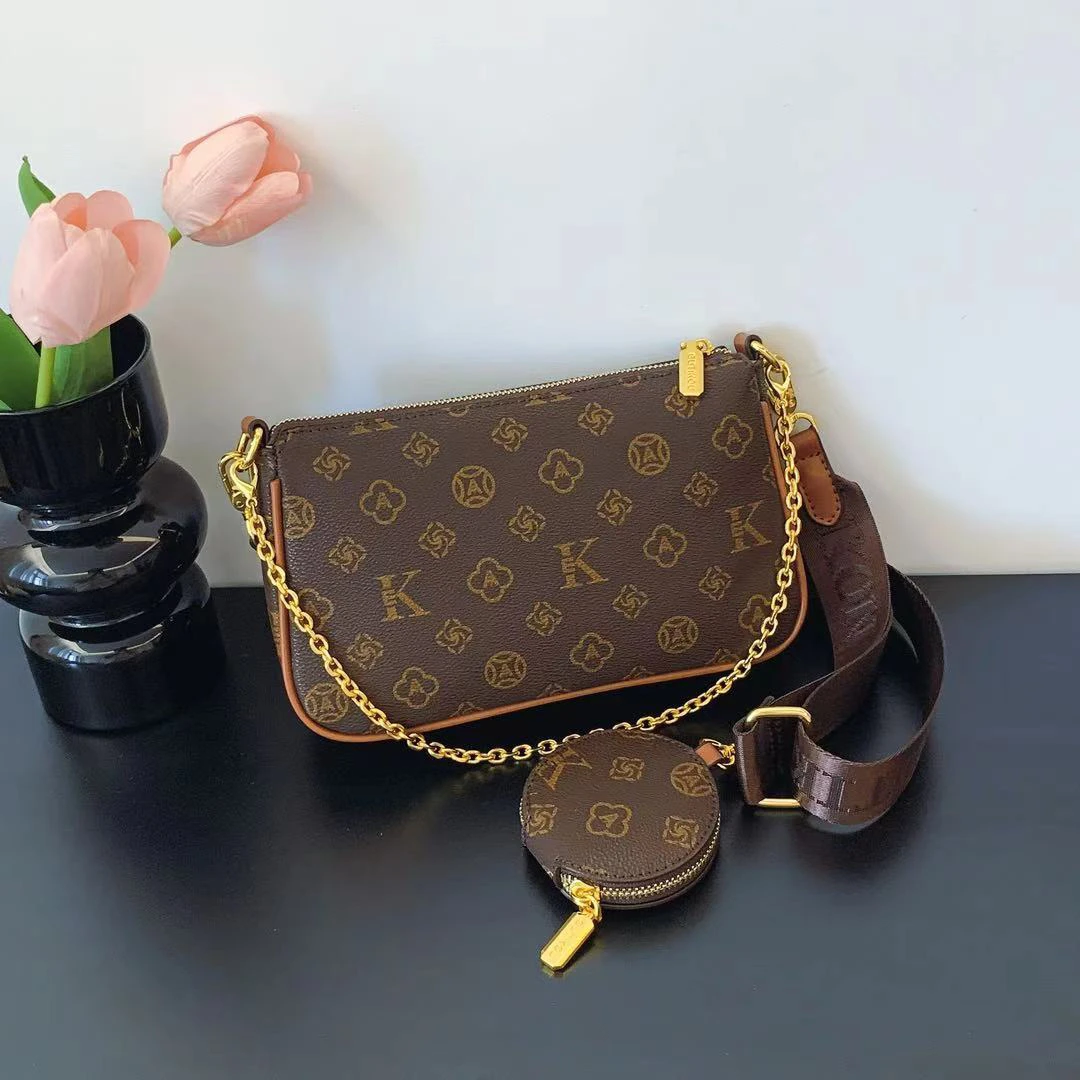 新款小众品牌单肩斜挎三合一麻将包