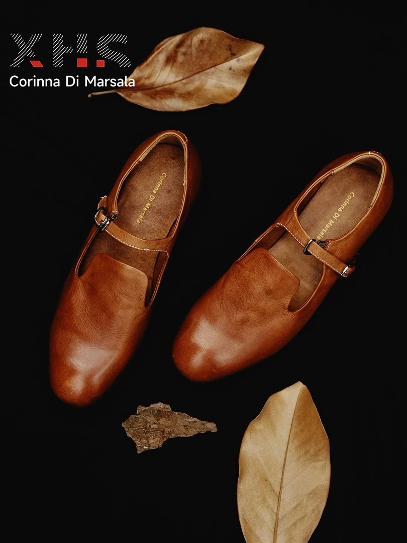 【西红氏联盟】进口水洗马皮复古时装玛丽珍X2236SW529-1