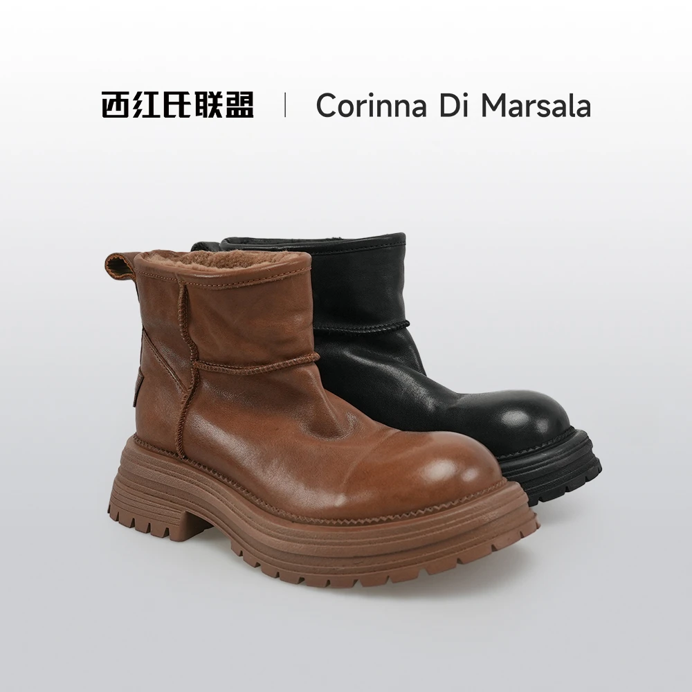 【西红氏】女靴X22B012302-5跟高4cm半码拍小