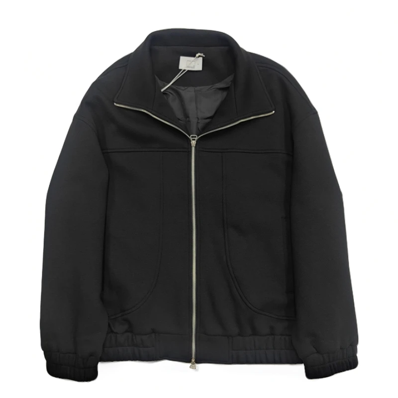 秋季新款男士时尚百搭简约立领短款夹克休闲男外套8120