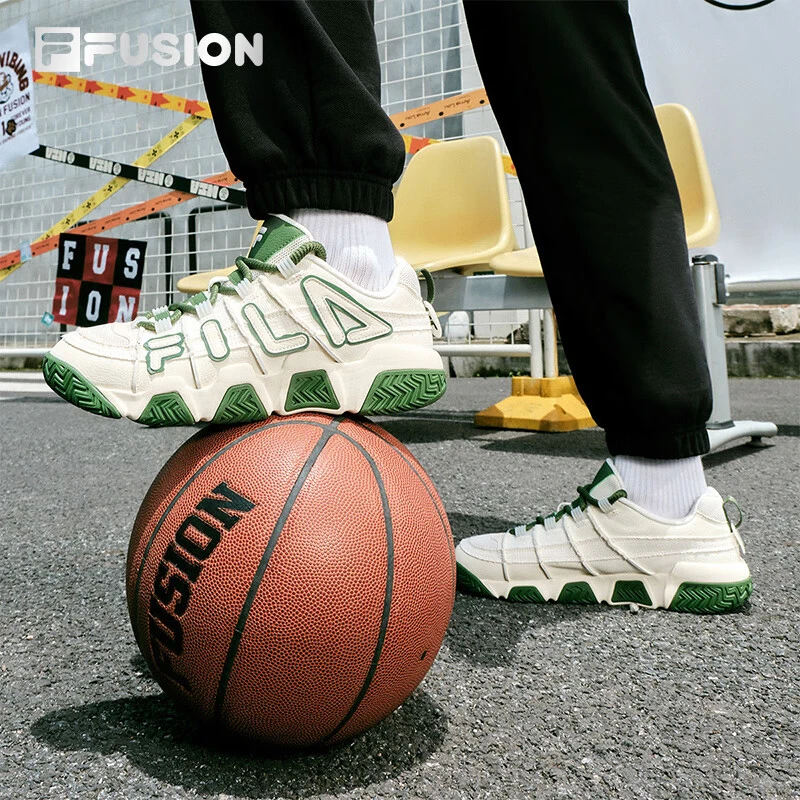 FUSION男鞋面包复古篮球鞋秋季新款面包鞋 T12M433207F
