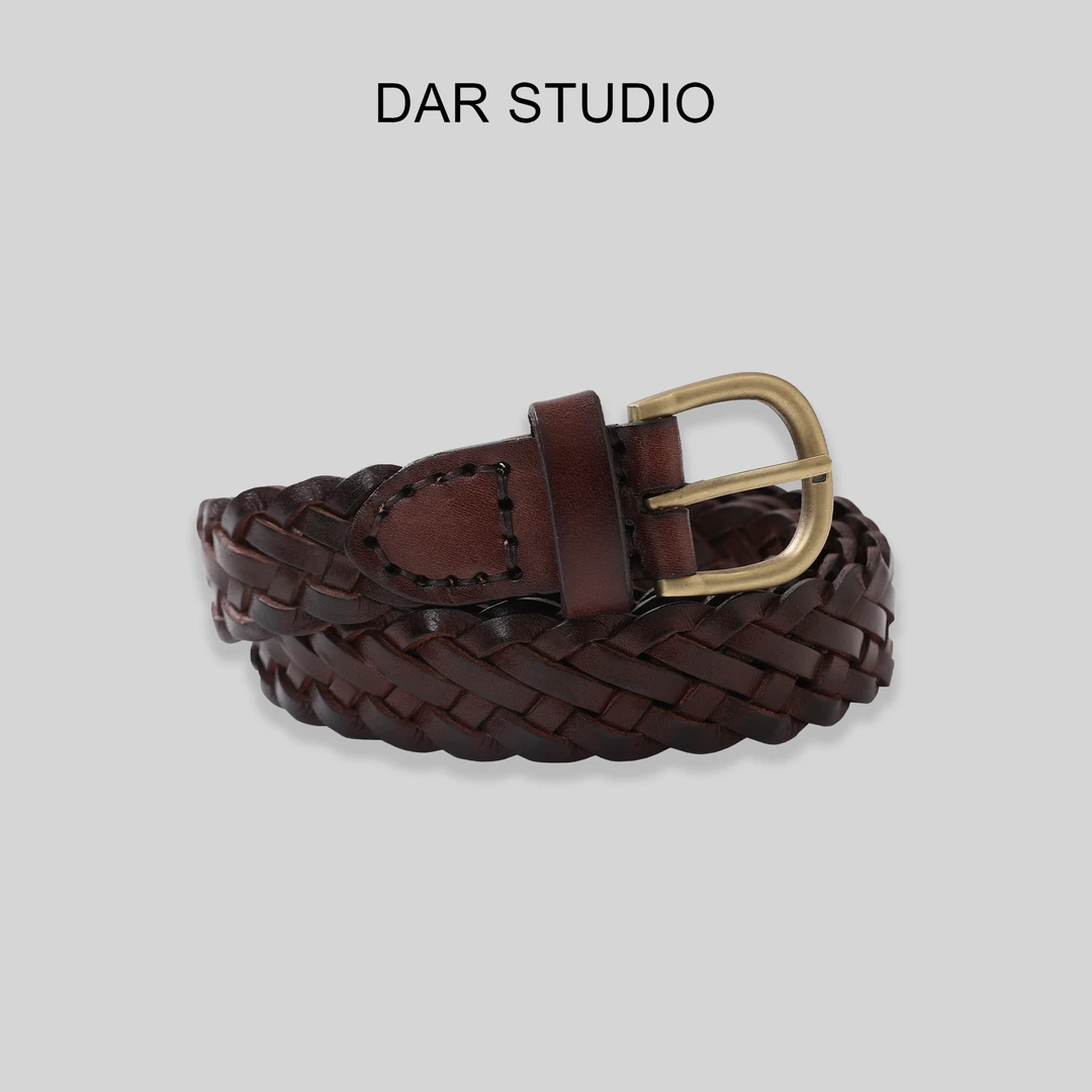 DAR STUDIO 【编织皮带】2024新款头层牛皮编织皮带1932