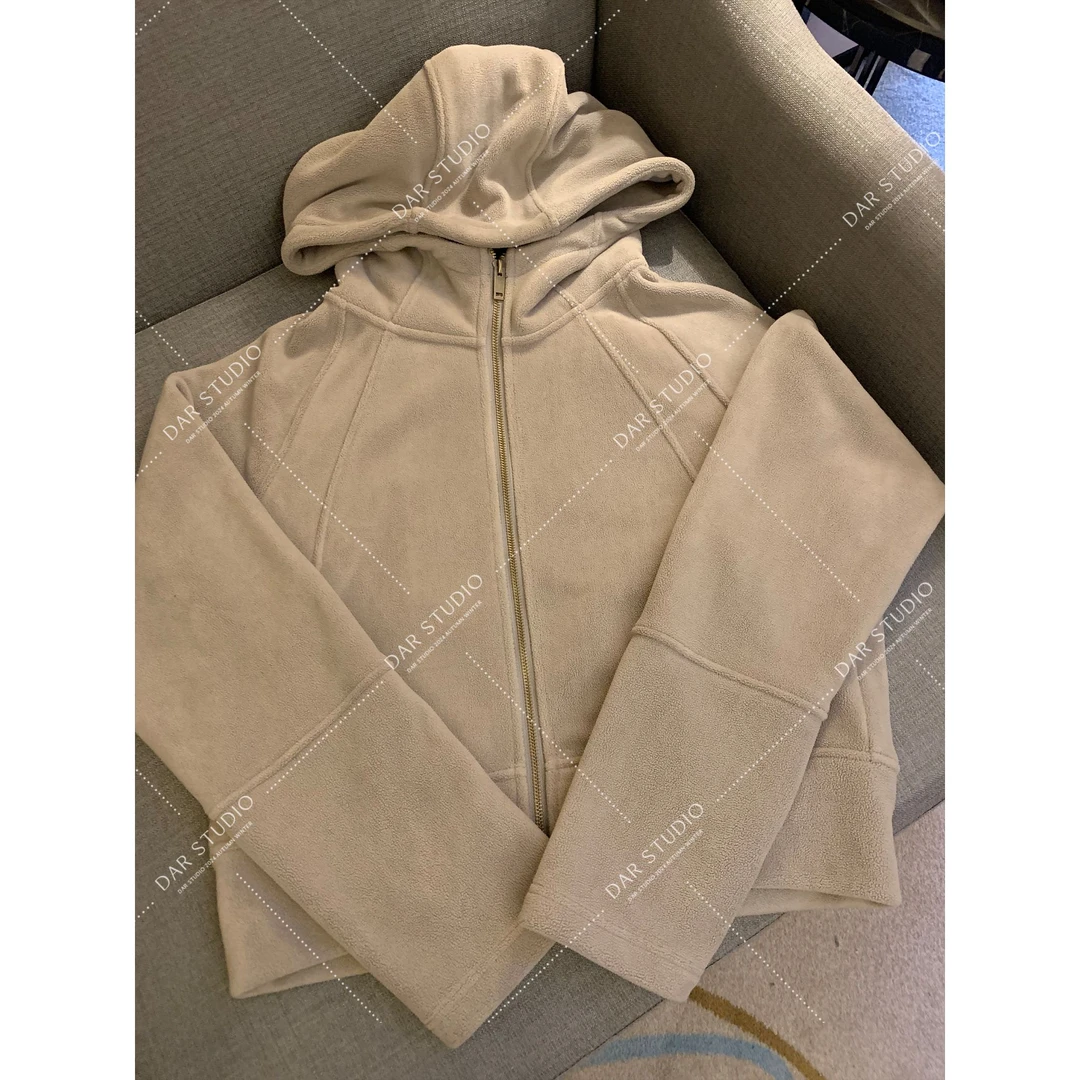 DAR STUDIO 深圳货【奥粒绒卫衣】2024秋冬新款连帽卫衣开衫88160