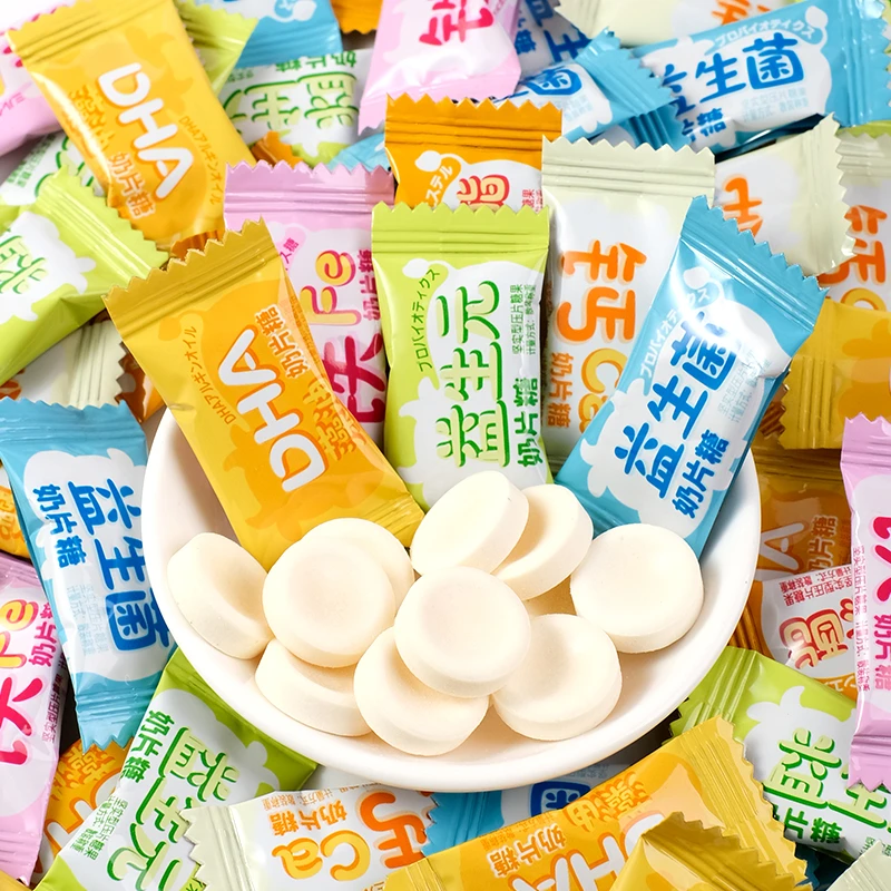 【19.9元240小片奶片】独立包装q弹香浓牛奶味休闲品质散装风味味道