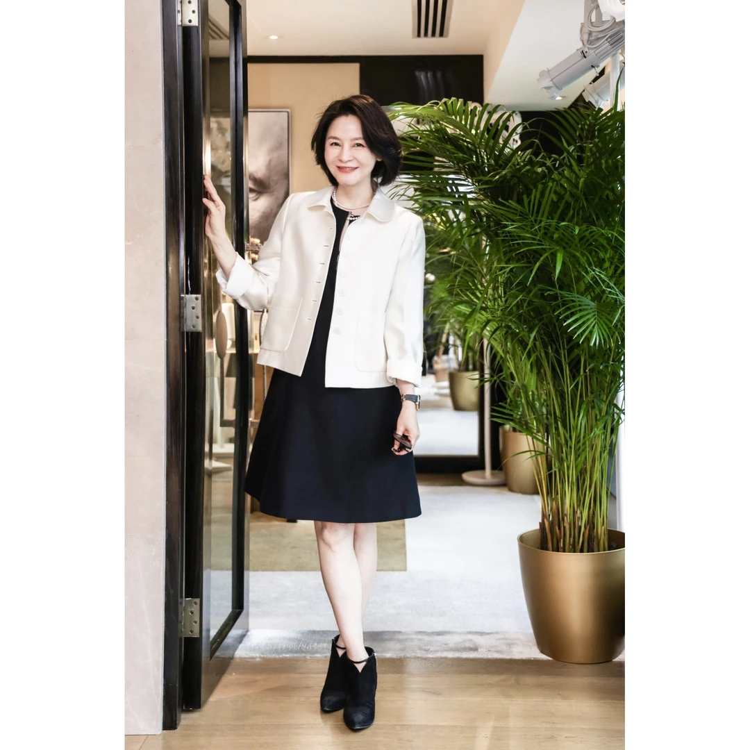 RuienCo. 6A级36MM 优雅双色翻领贴毛桑蚕丝丝毛气质小香风西装