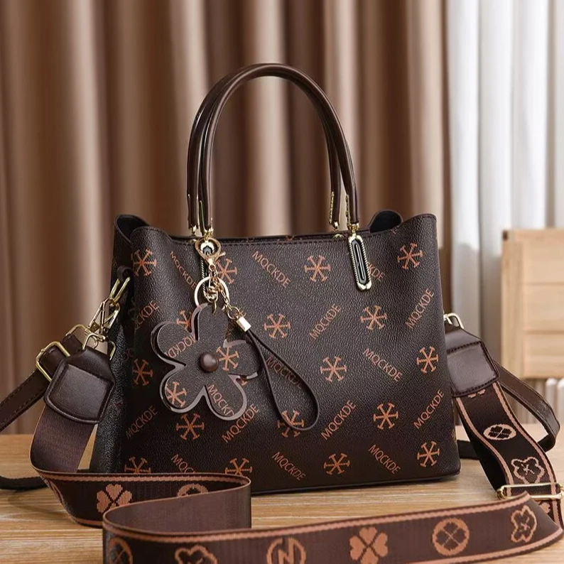 [粉丝专属]长28*12高20CM手提包气质时尚百搭印花单肩斜跨包