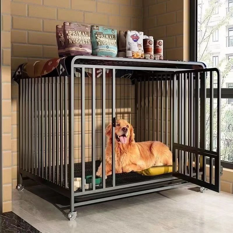 狗笼子大型中型犬室内带厕所分离加粗宠物笼金毛拉布拉多家用狗笼