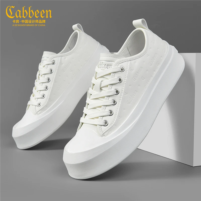 卡宾鞋子男春秋款小白鞋潮牌男鞋白色板鞋低帮男士男式休闲鞋子