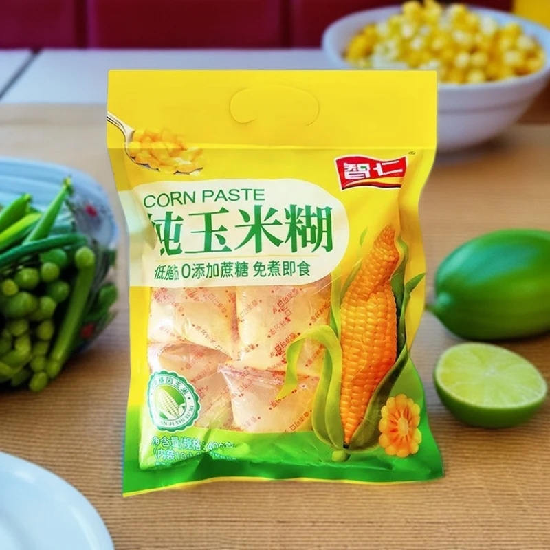 智仁纯玉米糊400g早餐即食速溶免煮独立包原味纯正无添加