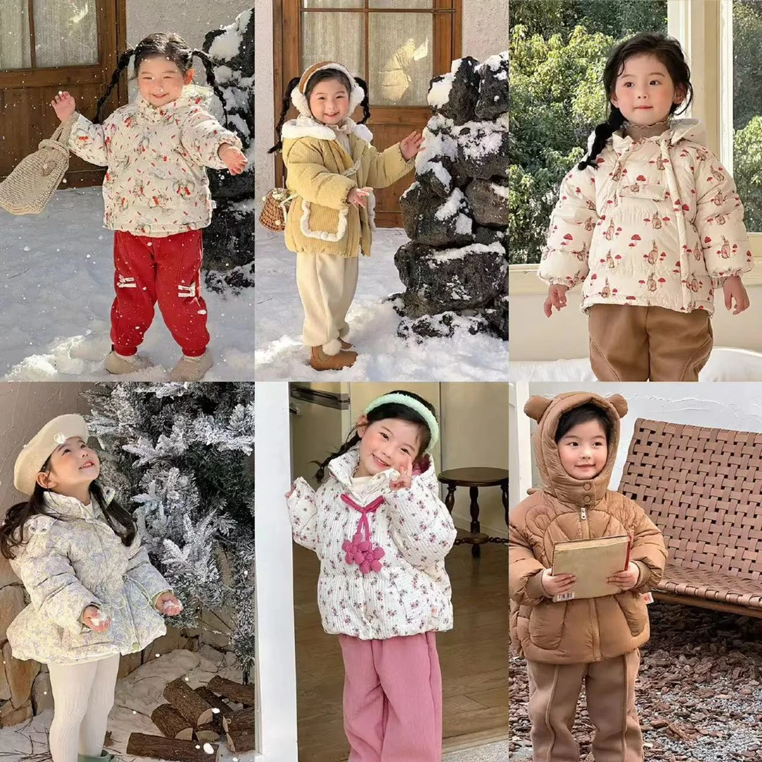 【现货羽绒服断码清仓】儿童羽绒服冬季新国标90白鸭绒外套301-350