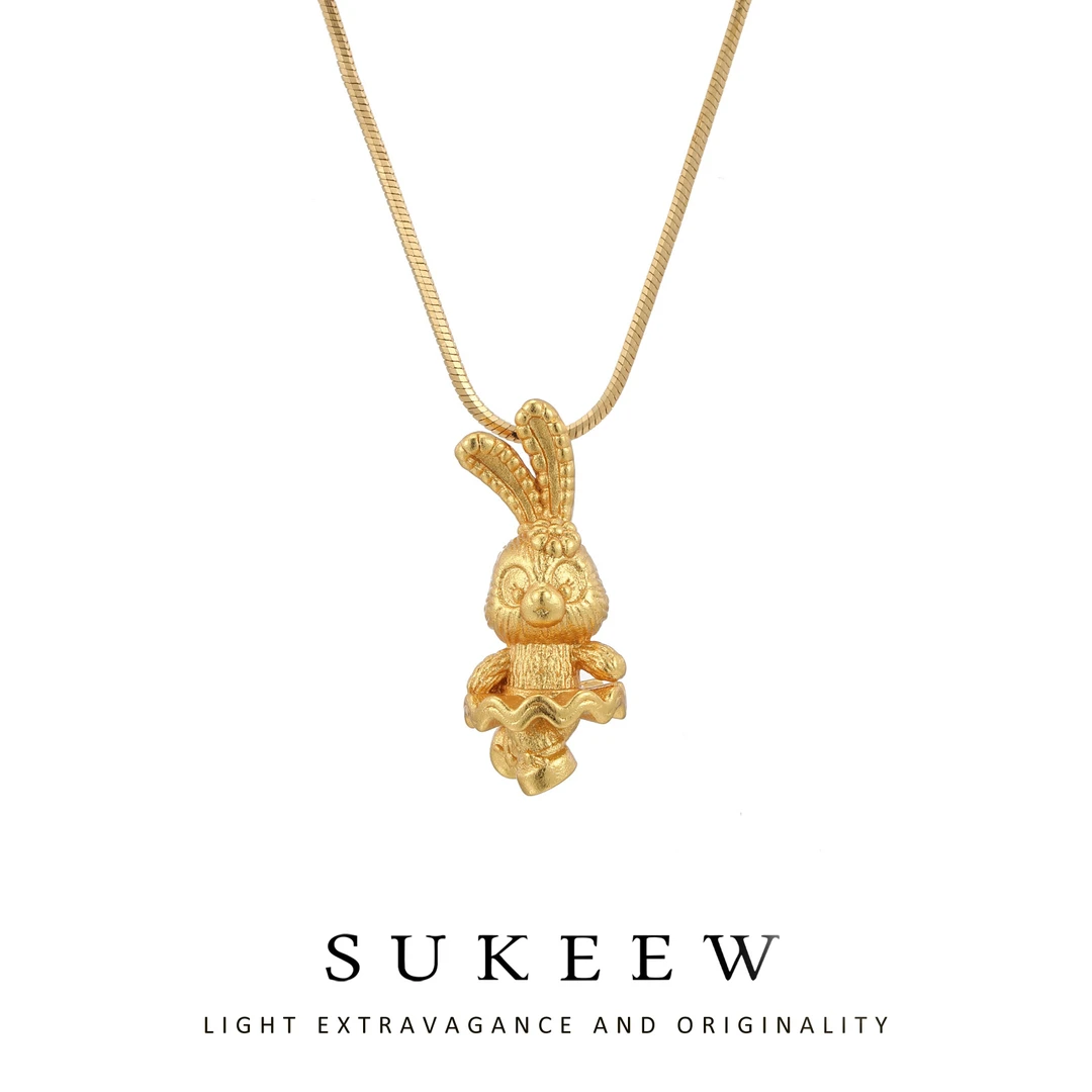 SUKEEW/酥可 铜合金项链 时尚气质星黛露兔子气质项链122008