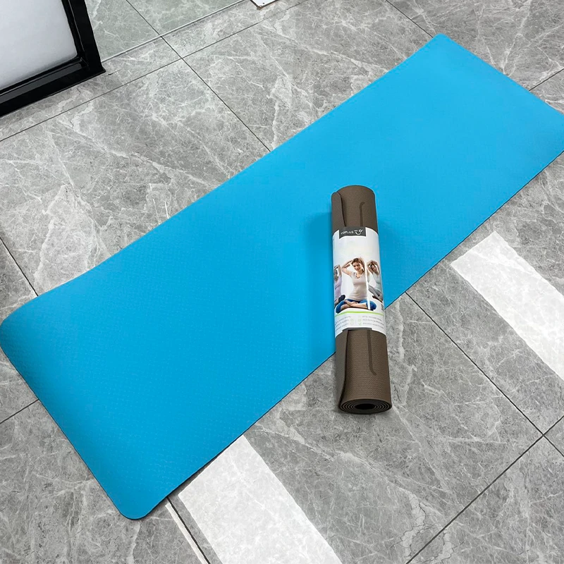 (双面色系瑜伽垫)防滑耐磨质感厚实可双面使用纯色瑜伽垫W