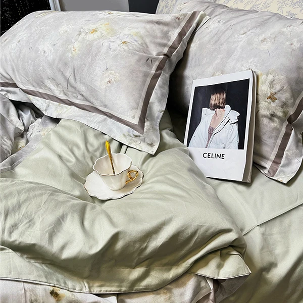 2024新款60兰精天丝数码印花四件套高档奢华四件套加厚舒适亲肤