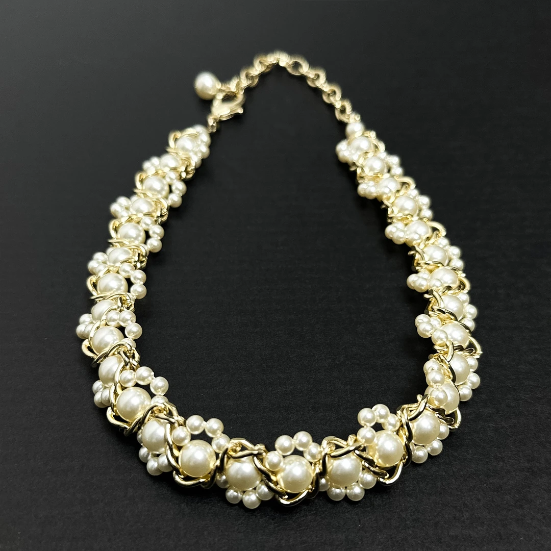 合金合成锆石项链 Lanshe阑舍配饰·法式项链