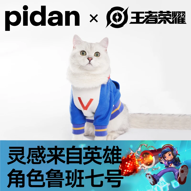 pidan·王者荣耀限定 宠物服饰 电玩系列 鲁班七号电玩小子卫衣款